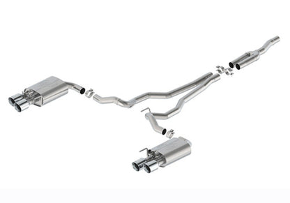 Ford Racing 2024 Mustang 2.3L Sport Active Cat-Back Exhaust - Chrome Tip M-5200-M2SC