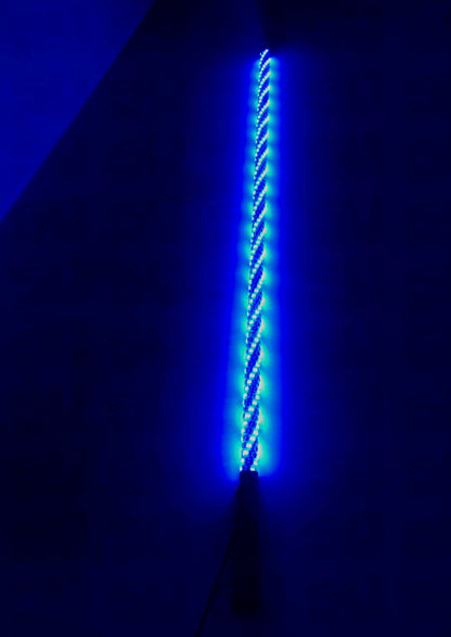 Single 50 Cal LED Lighted Whip with Bluetooth App Control