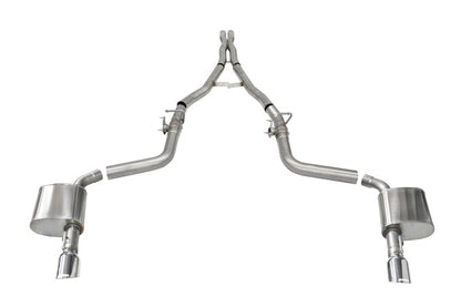 Corsa 15-21 Charger SRT/Hellcat/Redeye 2.75in Valved Catback Dual Rear Exit w/ Single 4.5in Pol Tips 21072