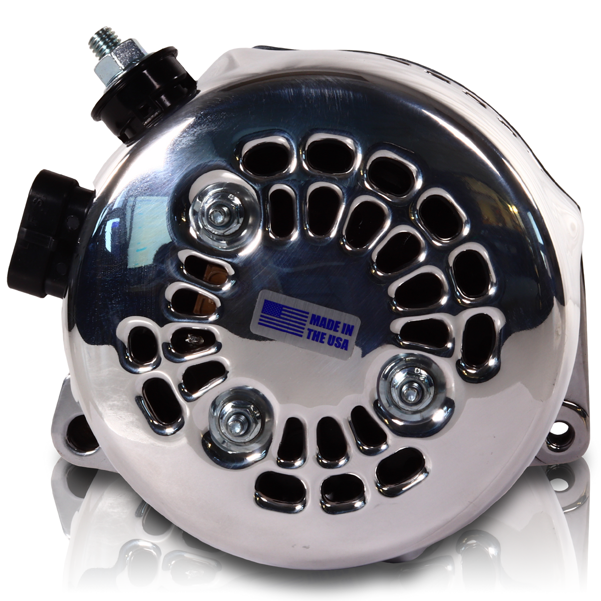 Mechman 240 Amp 6-Phase High Output Alternator 1988-1995 GM Truck - Polished