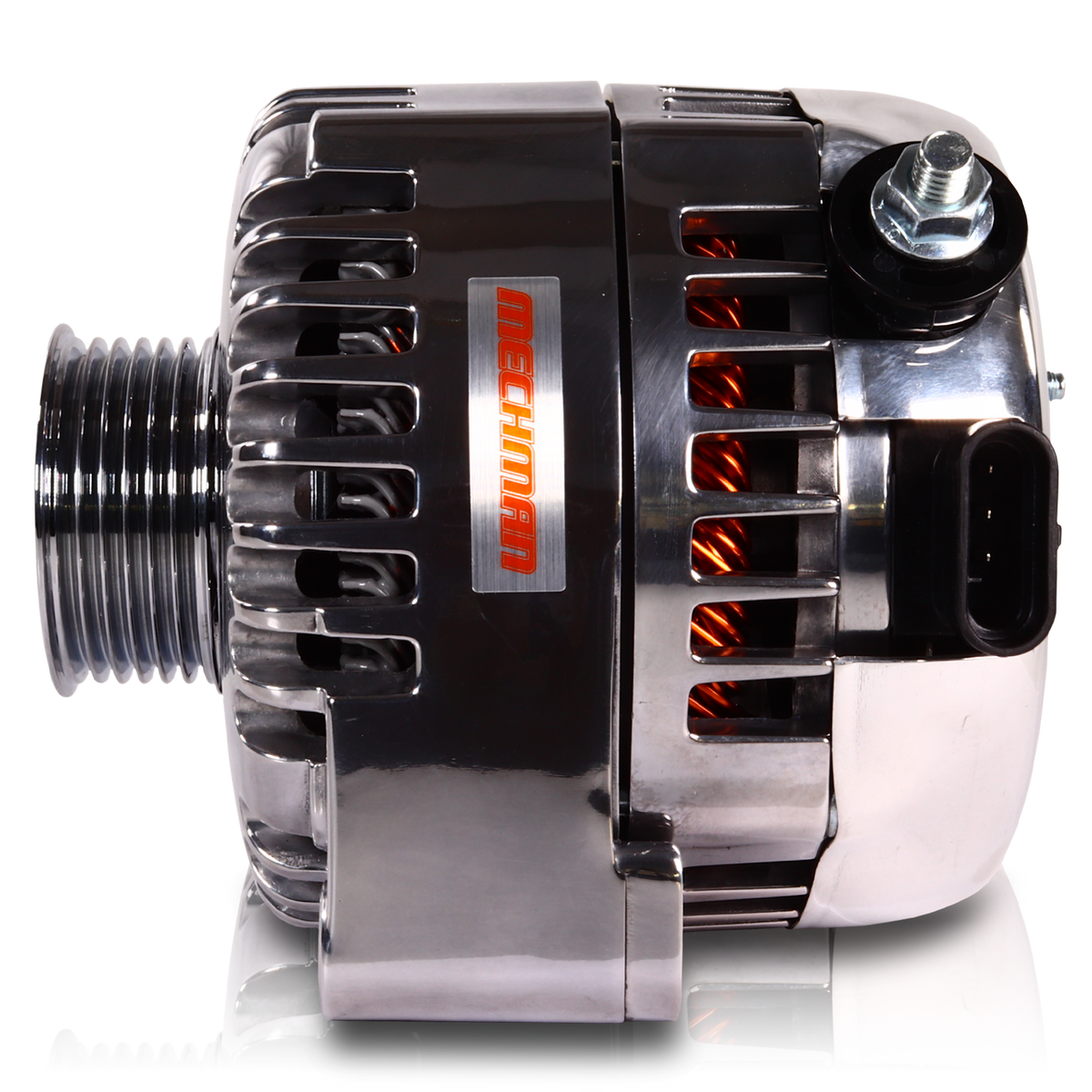 Mechman 240 Amp 6-Phase High Output Alternator 1988-1995 GM Truck - Polished