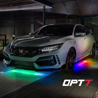 AURA PRO Exterior Pack Bundle (Grille LED Kit + Wheel Well Kit + DreamColor Underglow LED Kit) - Bluetooth  APP and Remote Controlled
