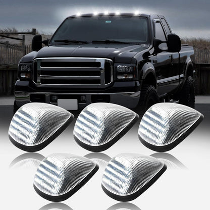 1999-2016 Ford F250 Super Duty Clear Smoked White Amber LED Roof Cab Lights