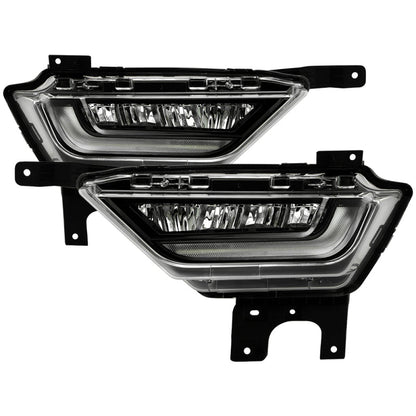 SPYDER 21-23 Ford F150 OEM Style Full LED Fog Lights w/ Switch FL-FF1502021-LED-C 9052255