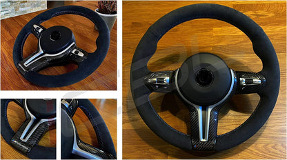 BMW F-Series Alcantara Suede Steering Wheel Cover DIY (Plain)