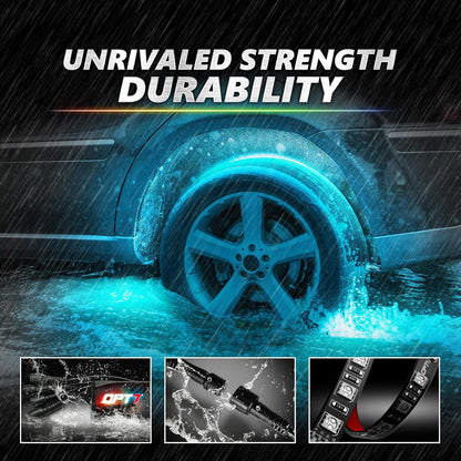 AURA PRO Exterior Pack Bundle (Grille LED Kit + Wheel Well Kit + DreamColor Underglow LED Kit) - Bluetooth  APP and Remote Controlled