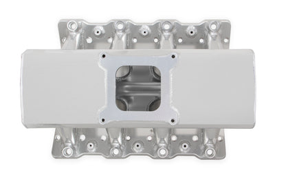 Hi-Ram Sheet Metal Fabricated Intake Manifold LS1/LS2/LS6 Single Plane EFI + Fuel Rail Kit Silver with Sniper EFI logo