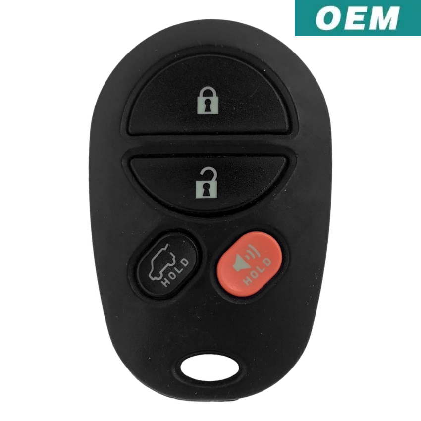 Toyota Highlander 2007-2012 OEM 4 Button Keyless Entry Remote GQ43VT20T