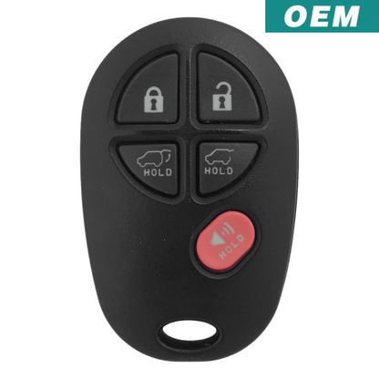 Toyota Highlander 2007-2012 OEM 5 Button Keyless Entry Remote GQ43VT20T