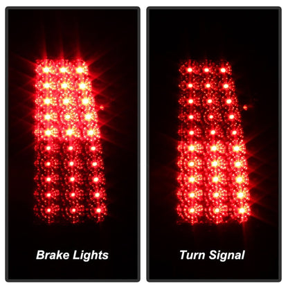 SPYDER Xtune Chevy Silverado 1500/2500/3500 99-02 LED Tail Lights Red Smoke ALT-ON-CS99-LED-RS 5011763