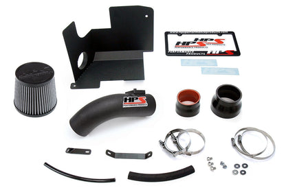 HPS Shortram Air Intake Kit 2012-2015 Honda Civic Si 2.4L, Includes Heat Shield, Black