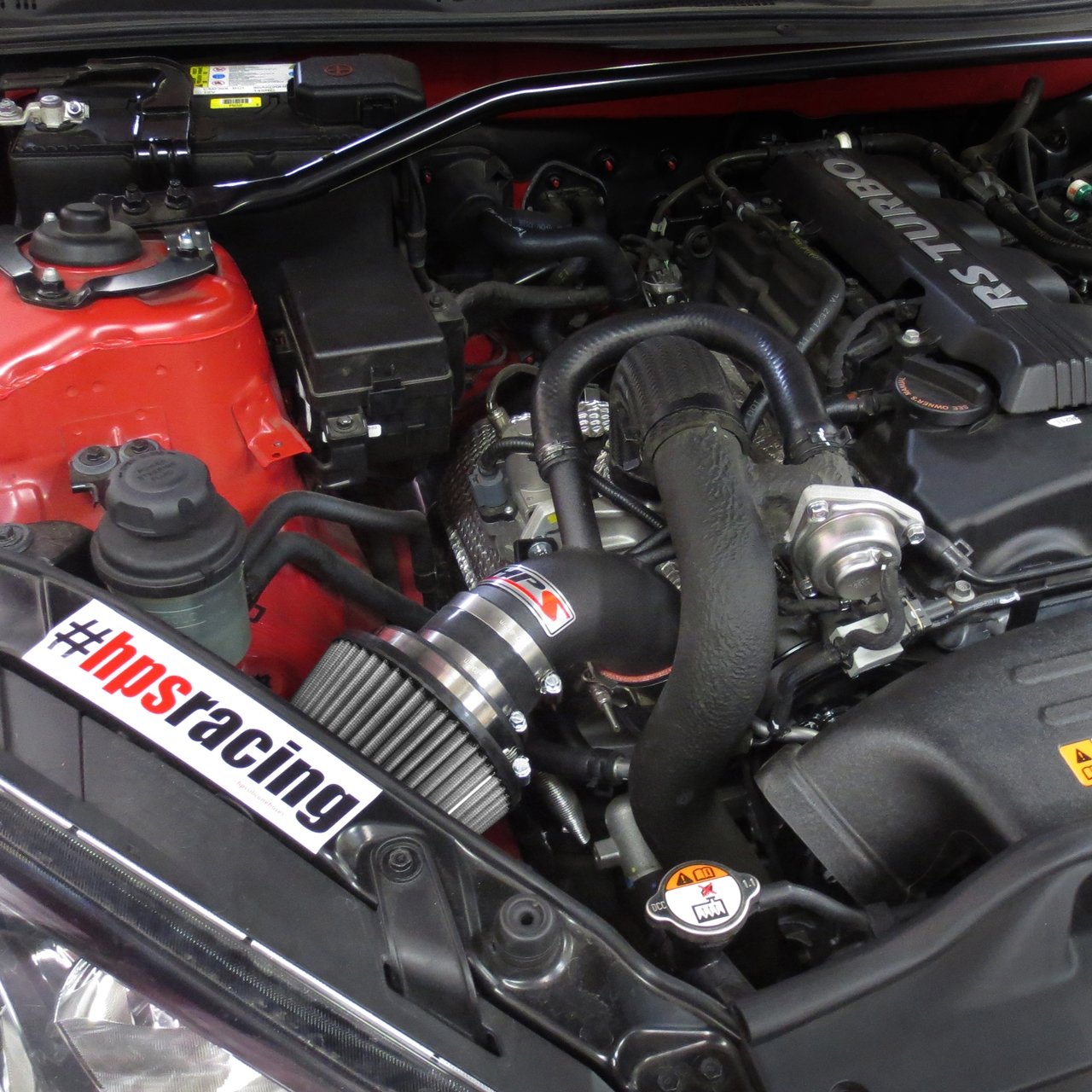 HPS Shortram Air Intake Kit 2013-2014 Hyundai Genesis Coupe 2.0T Turbo, Black
