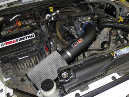 HPS Shortram Air Intake Kit 2007-2011 Jeep Wrangler 3.8L V6, Black