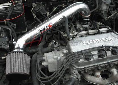 HPS Performance HPS Shortram Air Intake Kit 1996-2000 Honda Civic CX DX LX, Includes Heat Shield, 827-408