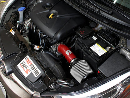 HPS Shortram Air Intake Kit 2011-2016 Hyundai Elantra 1.8L, Includes Heat Shield, Red