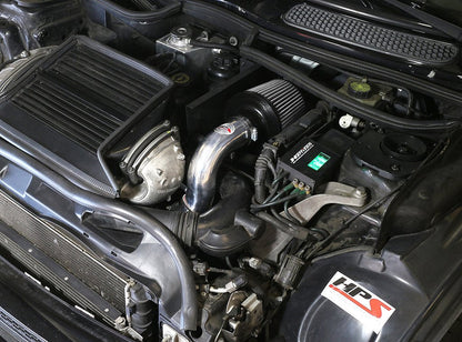 HPS Shortram Air Intake Kit 2002-2005 Mini Cooper S 1.6L Supercharged, Includes Heat Shield, Red