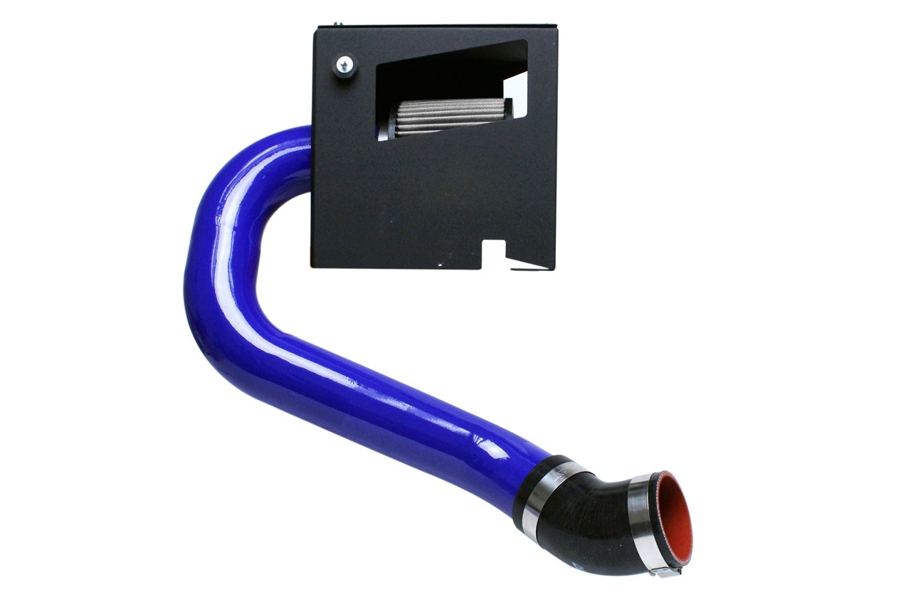 HPS Shortram Air Intake Kit 2015-2017 Subaru WRX 2.0L Turbo, Includes Heat Shield, Blue