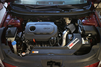 HPS Shortram Air Intake Kit 2015-2018 Hyundai Sonata 2.4L Non Turbo, Includes Heat Shield, Polish