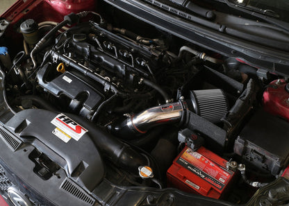 HPS Performance Products HPS Shortram Air Intake Kit 2010-2013 Kia Forte Koup 2.4L, Includes Heat Shield, Polish