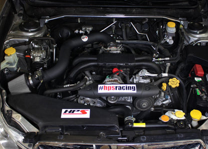 HPS Performance Products HPS Shortram Air Intake Kit 2010-2012 Subaru Outback 2.5L Non Turbo, Includes Heat Shield, Black