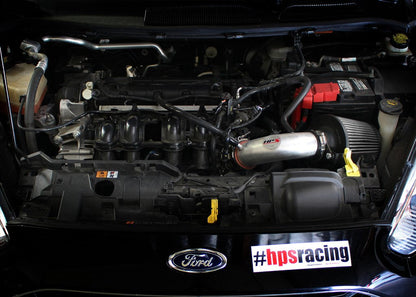 HPS Performance HPS Shortram Air Intake Kit 2014-2015 Ford Fiesta 1.6L Non Turbo, Includes Heat Shield, 827-580