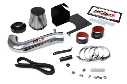 HPS Shortram Air Intake Kit 2011-2017 Dodge Challenger 5.7L V8 except Shaker Hood, Includes Heat Shield, Polish