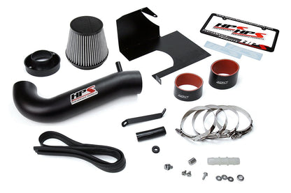 HPS Shortram Air Intake Kit 2011-2017 Chrysler 300C 5.7L V8 except Shaker Hood, Includes Heat Shield, Black