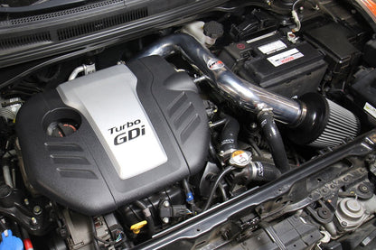 HPS Shortram Air Intake Kit 2013-2017 Hyundai Veloster 1.6L Turbo, Polish