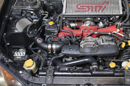 HPS Shortram Air Intake Kit 2004-2007 Subaru WRX STi 2.5L Turbo, Includes Heat Shield, Black