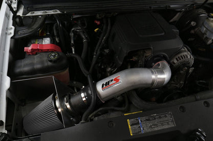 HPS Shortram Air Intake Kit 2007-2008 GMC Yukon 4.8L 5.3L 6.0L 6.2L V8, Includes Heat Shield, Blue