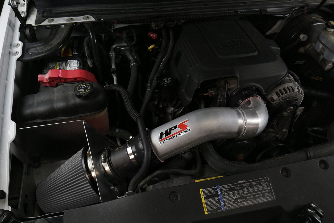 HPS Shortram Air Intake Kit 2007-2009 Chevy Cheyenne 2500 5.3L V8, Includes Heat Shield, 827-622