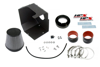 HPS Performance HPS Cold Air Intake Kit with Heat Shield GMC 2017-2019 sierra 3500 HD 6.6L V8 Duramax Diesel Turbo L5P