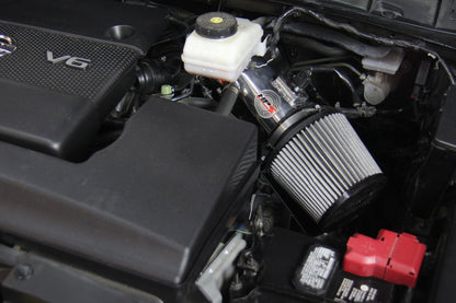 HPS Shortram Air Intake Kit 2013-2016 Nissan Pathfinder 3.5L V6, Includes Heat Shield, Black