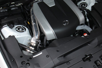 HPS Performance Air Intake Kit with Heat Shield, 2016-2025 Lexus RC300 3.5L V6, Black 827-682WB