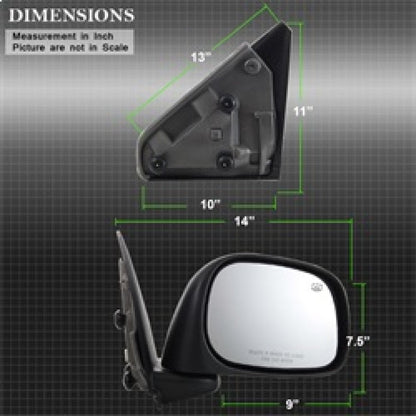 SPYDER xTune Dodge Ram 02-08 Power Heated OE Mirror - Right MIR-03DRAM02-PW-R 9938603