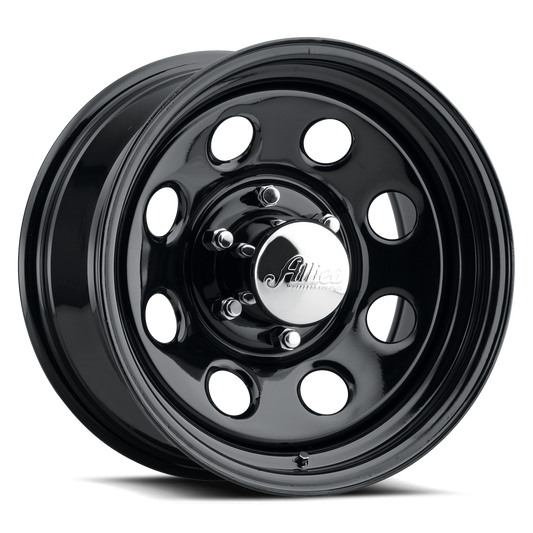 Allied Wheel Components BLACK SOFT 8 15X8 5X4.5 W/CAP