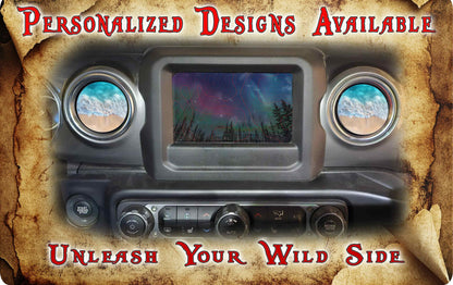 Beach Steering wheel decal 110