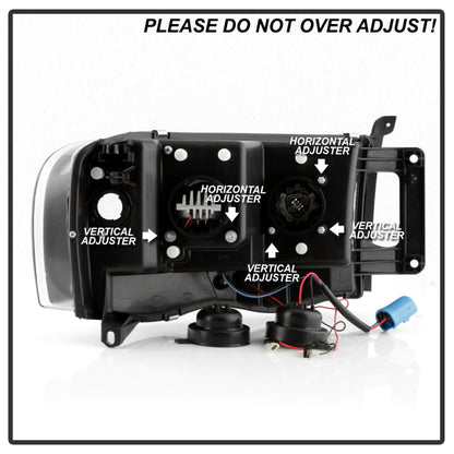 Spyder Dodge Ram 1500 02-05/Ram 2500/3500 03-05 High-Power LED Headlights - Black PRO-YD-DR02V2PL-BK 5088079