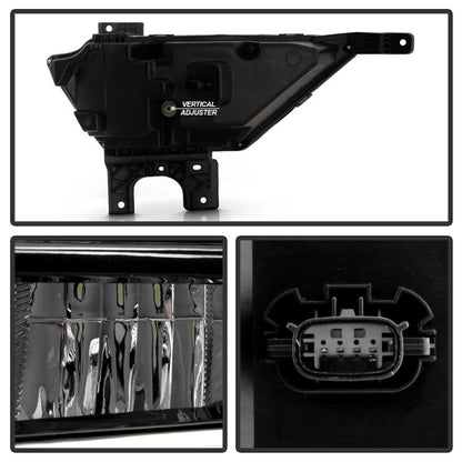 SPYDER 21-23 Ford F150 OEM Style Full LED Fog Lights w/ Switch FL-FF1502021-LED-C 9052255