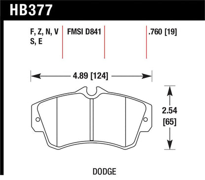 Hawk SRT4 HP+ Street Front Brake Pads