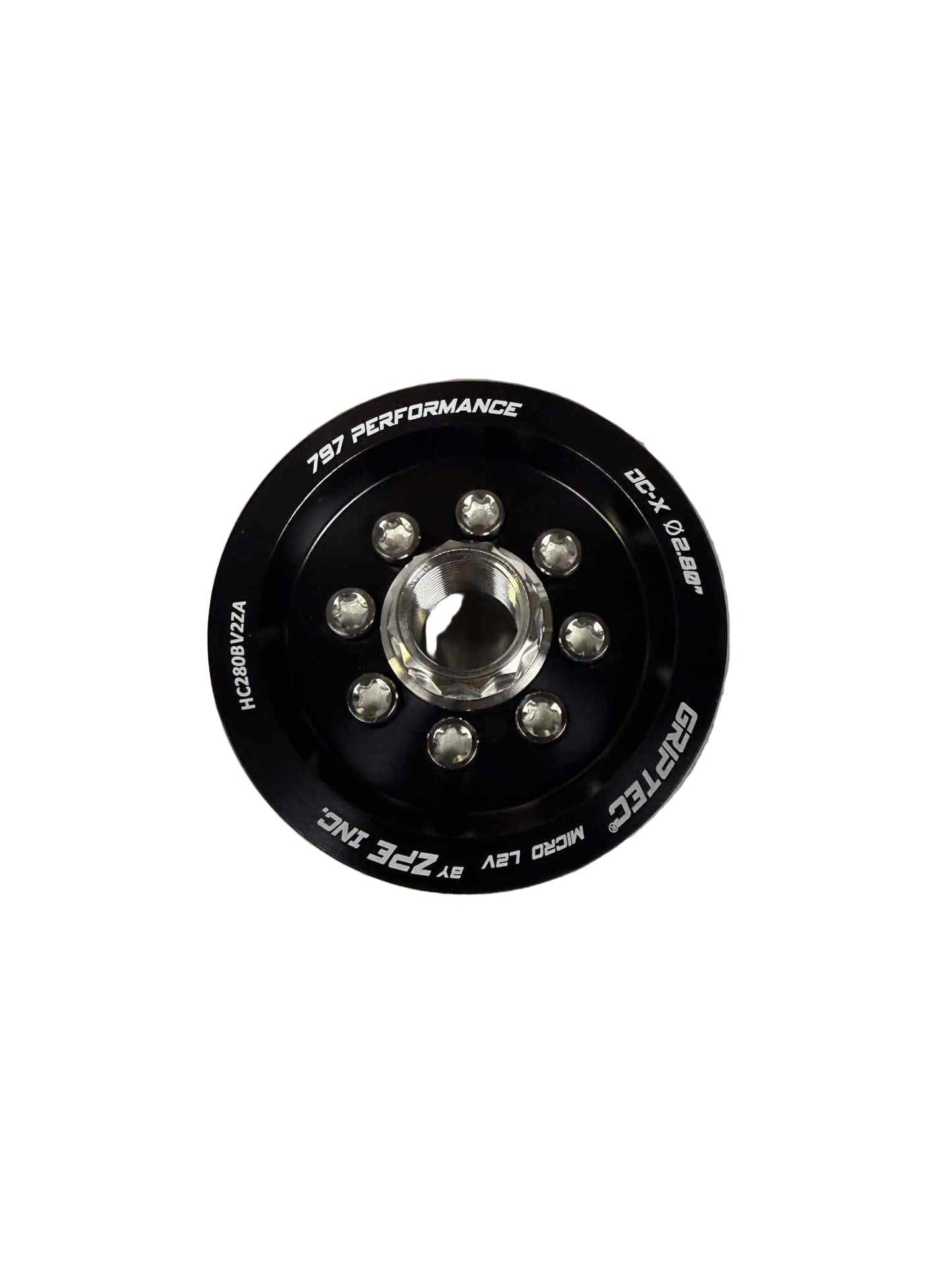 GripTec Hellcat Pulley 10 Rib Kit with HUB W/GripTec® V2