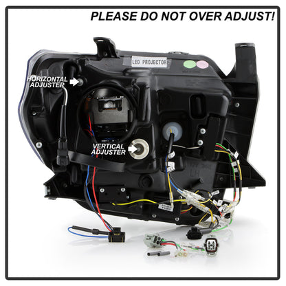 SPYDER Apex 14-21 Toyota Tundra High-Power LED Module Headlights - Black (PRO-YD-TTU14V2AP-SBSEQ-BK) 5088727