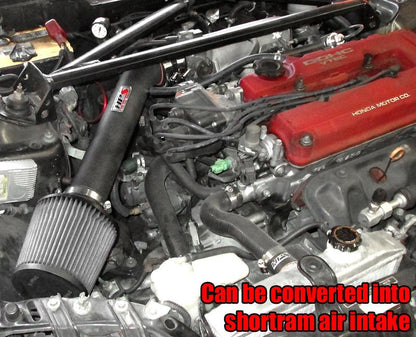 HPS Performance Products HPS Cold Air Intake Kit 1992-1995 Honda Civic SOHC D Series / DOHC B Series, Converts to Shortram, 837-110
