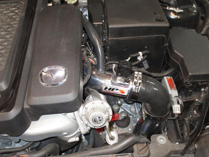 HPS Cold Air Intake Kit 2007-2013 Mazda Mazdaspeed 3 2.3L Turbo, Converts to Shortram, Red