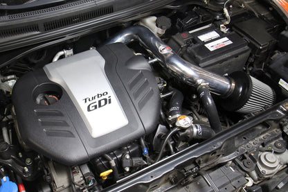 HPS Performance Products Cold Air Intake Kit 2013-2017 Hyundai Veloster 1.6L Turbo, Converts to Shortram, Red