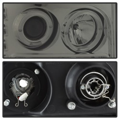 Spyder GMC Sierra 1500/2500/3500 07-13 Projector Headlights LED Halo- LED Smoke PRO-YD-GS07-HL-SM 5010629