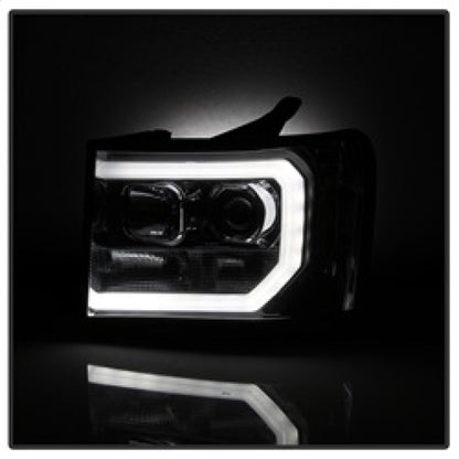 Spyder GMC Sierra 1500/2500/3500 07-13 V2 Projector Headlights - Smoke PRO-YD-GS07V2-LBDRL-SM 5083654