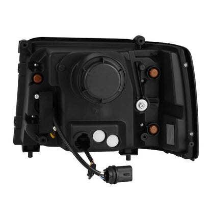 AlphaRex 92-96 Ford F-Series/Bronco NOVA-Series LED Proj Headlight Bk w/Actv Light SeqSig & SBDRL 880299 *Discontinued