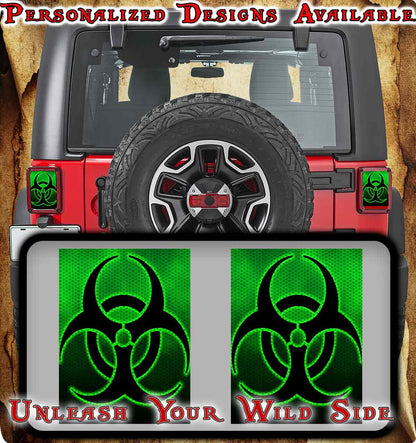 Radioactive Taillight cover decal 83