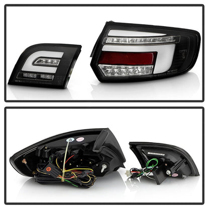 SPYDER 03-08 Audi A3 Full LED Tail Lights - Black (ALT-YD-AA303-LED-BK) 5089076